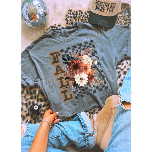 Fall Check *EXCLUSIVE DESIGN*: Moss / Tee / 2XL
