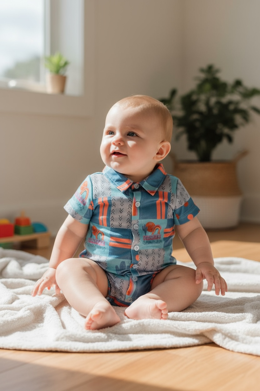 Dessert Dreaming Collared Onesie