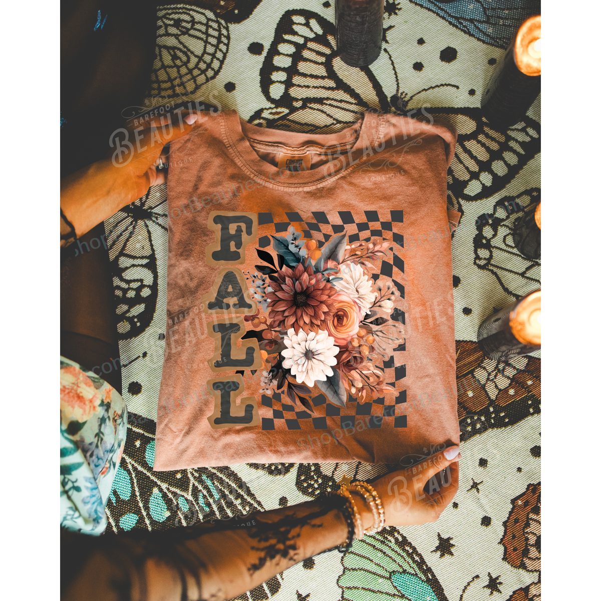 Fall Check *EXCLUSIVE DESIGN*: Moss / Tee / 2XL