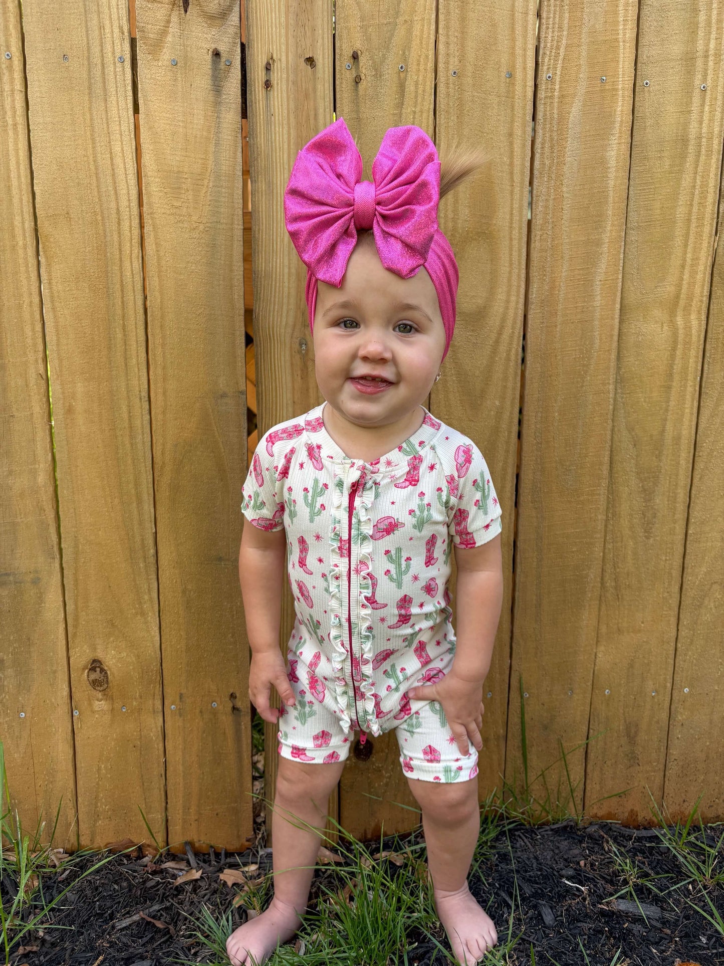 3T Coastal Cowgirl Ruffled Bamboo Shortie Romper