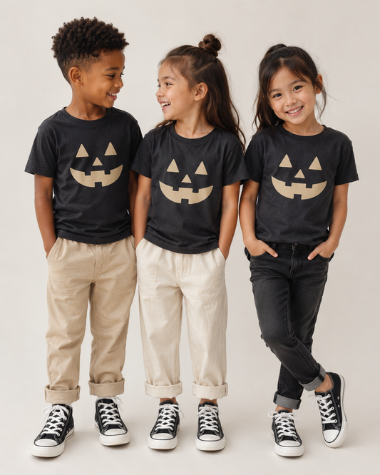 Jack-O-Lantern Neutral Kids Tee