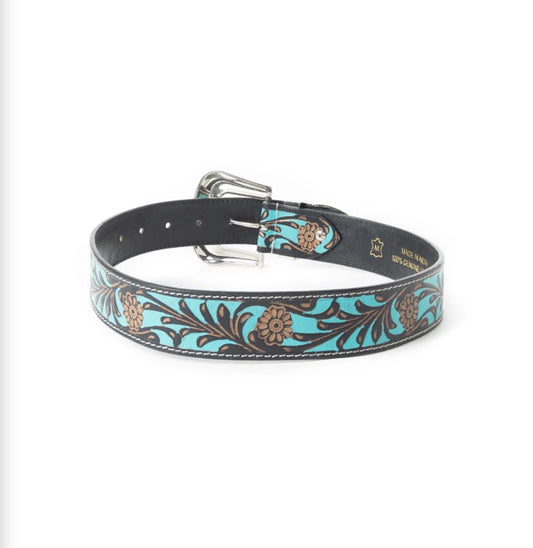 Myra Swinging Door Kid's Belt In Blue