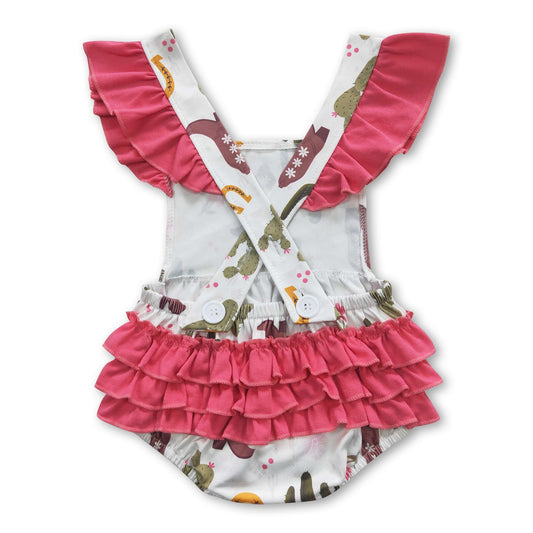 Cactus & Cowboy Boots Bubble Romper
