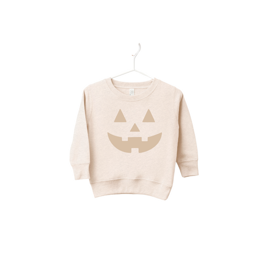 Neutral Jack-O-Lantern Baby/Kids Halloween Pullover
