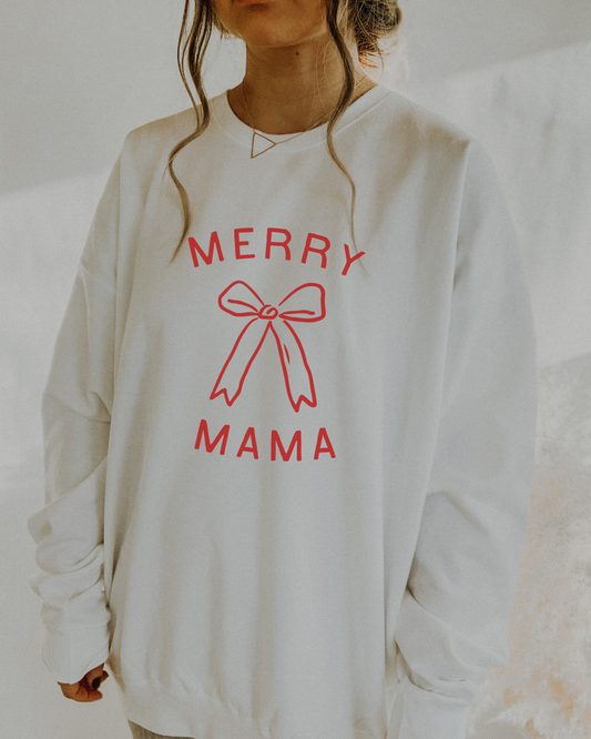 Merry Mama Bow Pullover