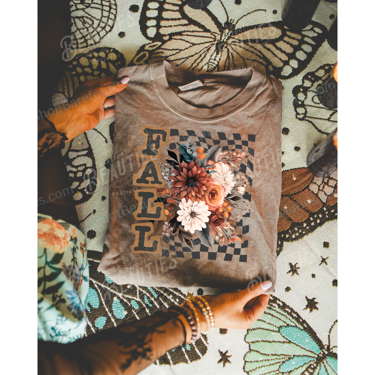 Fall Check *EXCLUSIVE DESIGN*: Moss / Tee / 2XL