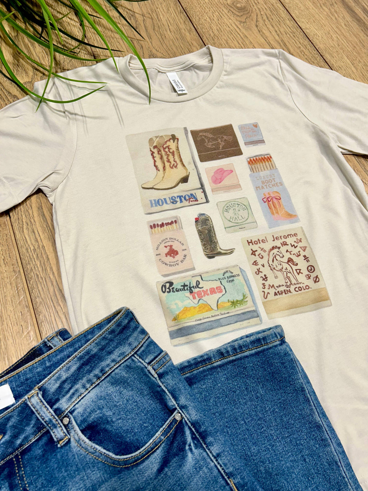 Western Match Box Graphic Tee: M