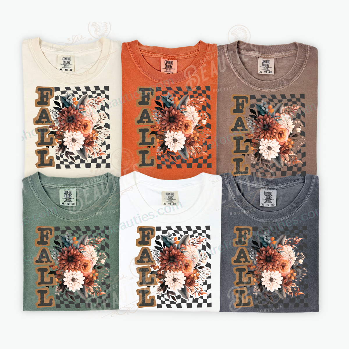 Fall Check *EXCLUSIVE DESIGN*: Moss / Tee / 2XL