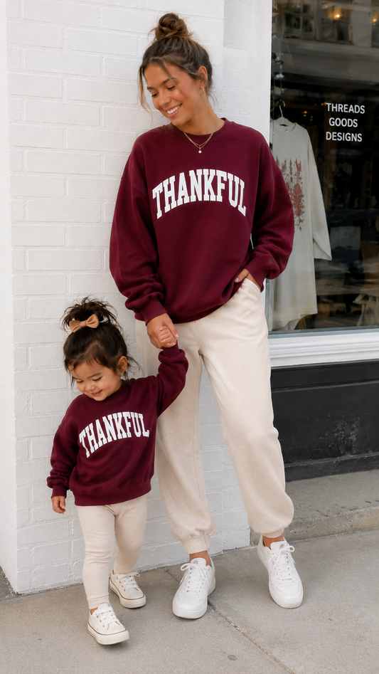 Thankful Varsity Sweatshirt