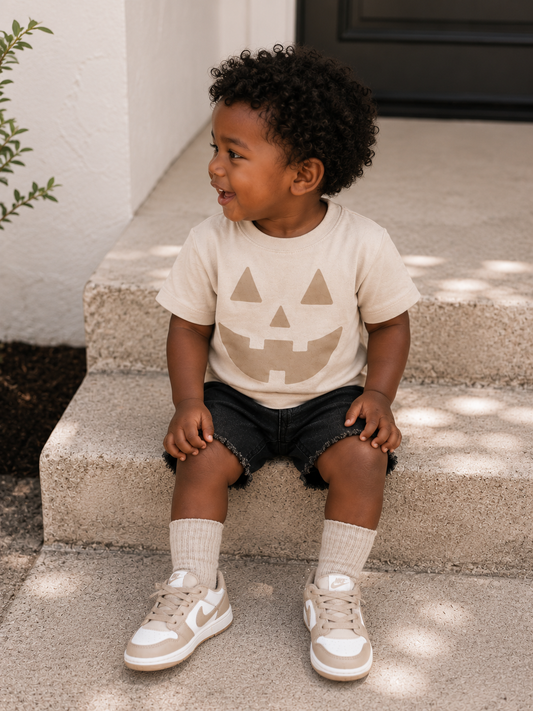 Jack-O-Lantern Neutral Kids Tee