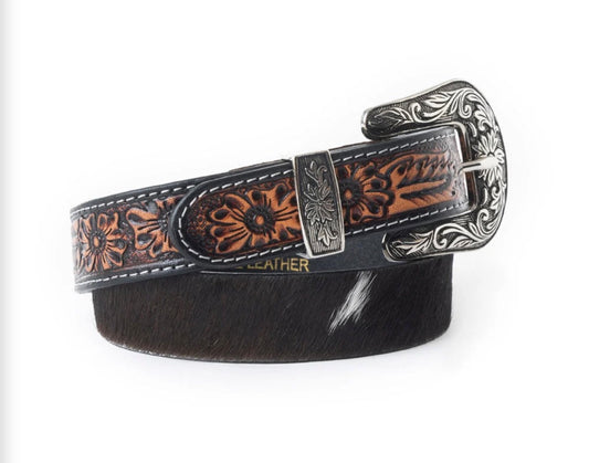Myra Jenson Hill Kid's Belt In Black & White