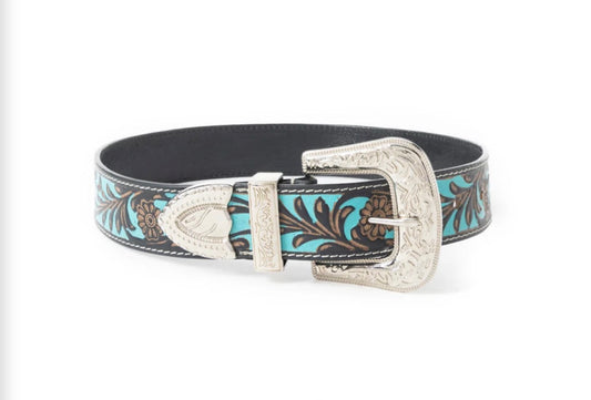Myra Swinging Door Kid's Belt In Blue