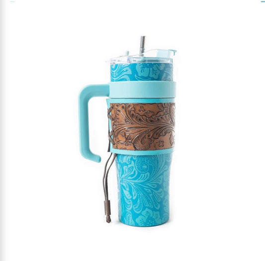 Myra Wide Wyoming Tumbler In Blue