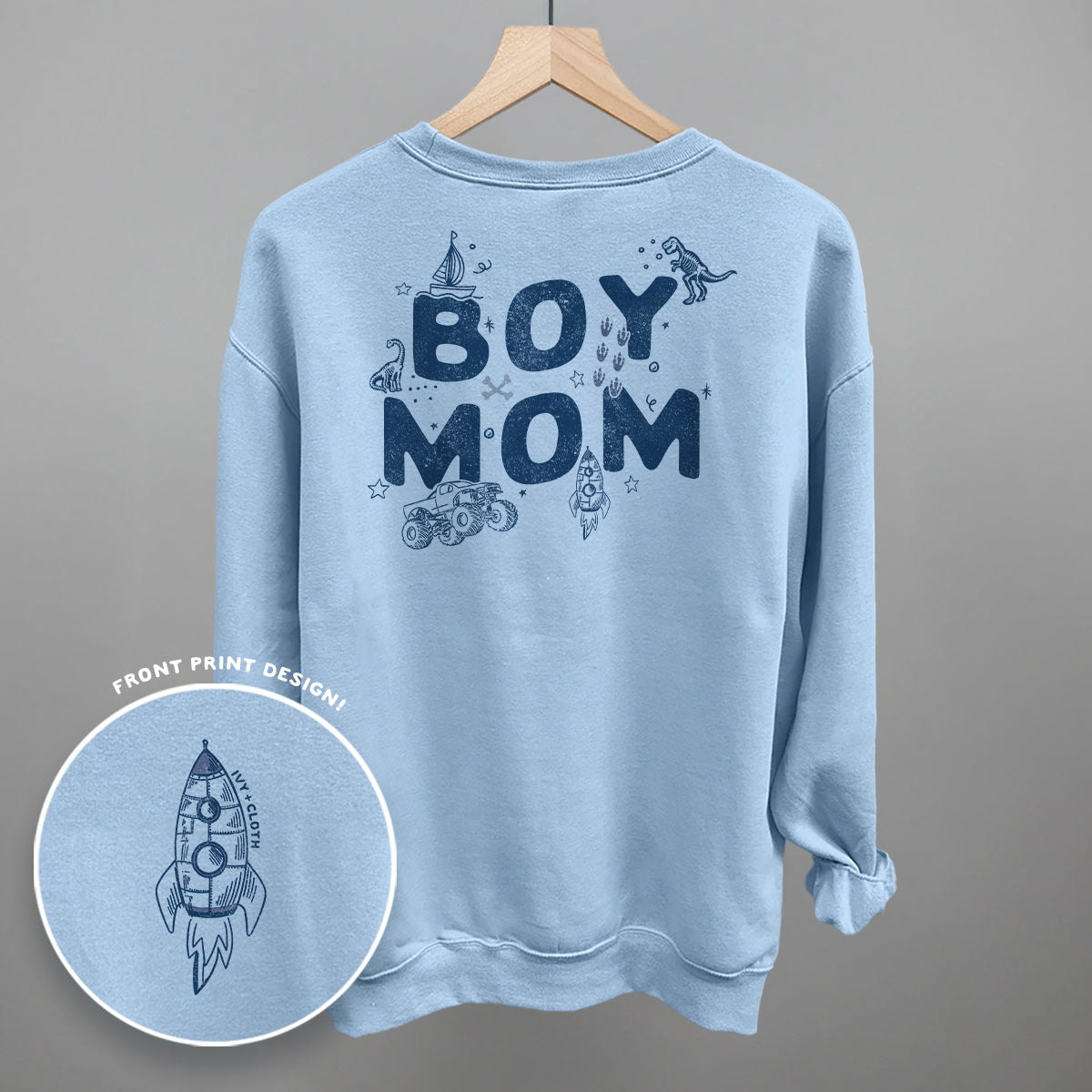 Boy Mom Doodles (Back Print)