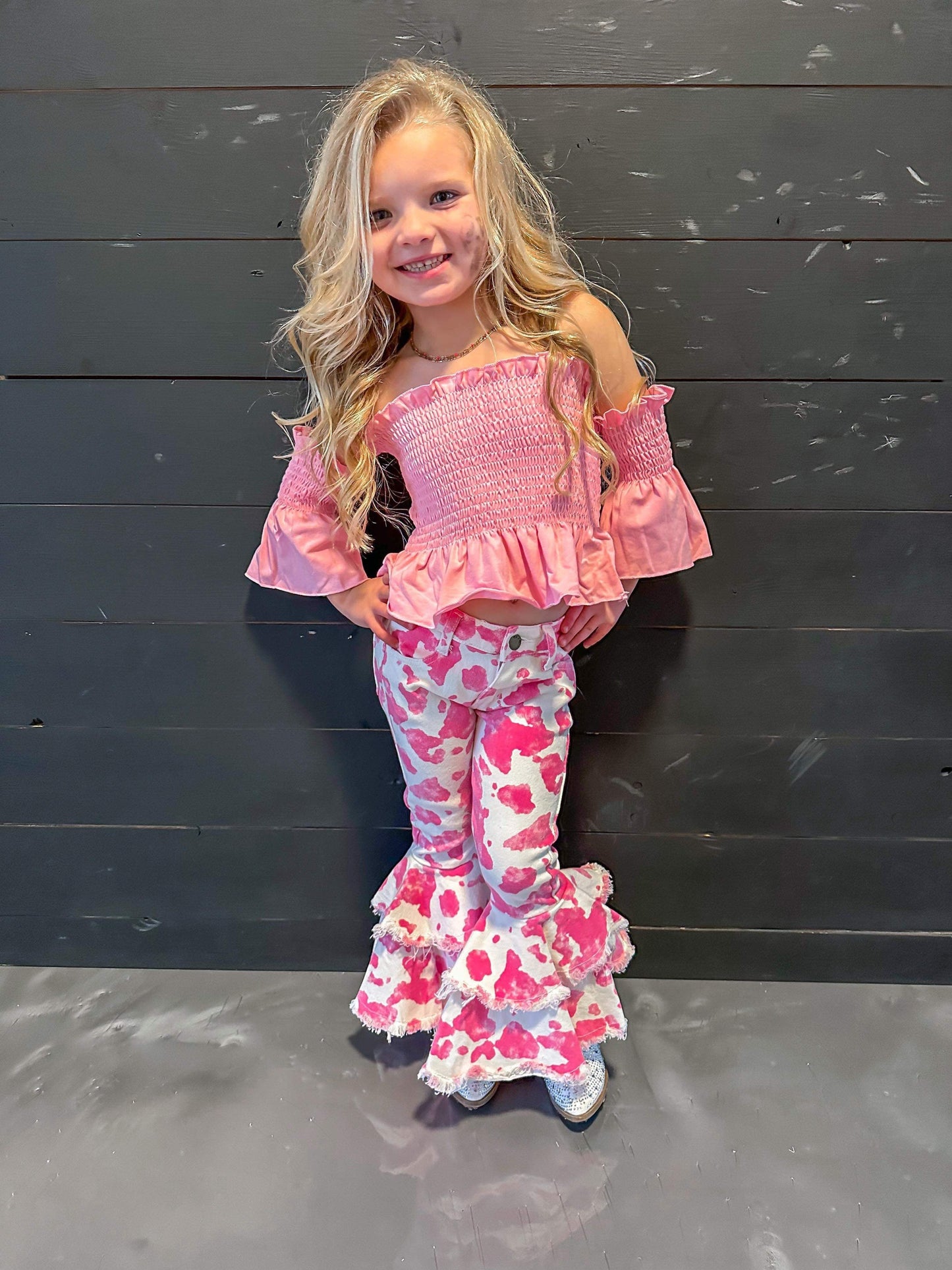 Pink Cow Print Rodeo Queen Jeans (FINAL SALE)