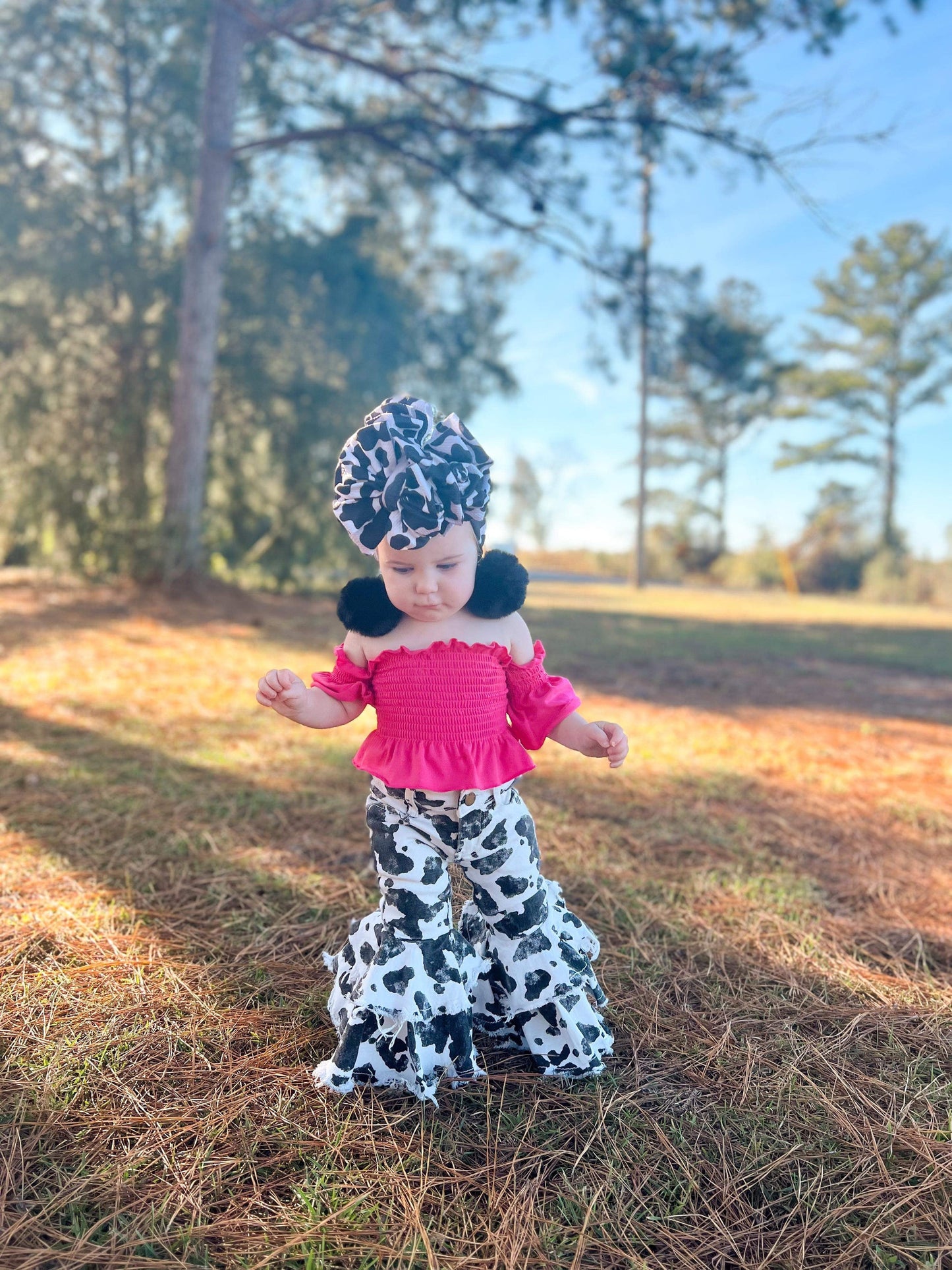 Black Cow Print Rodeo Queen Jeans (FINAL SALE)