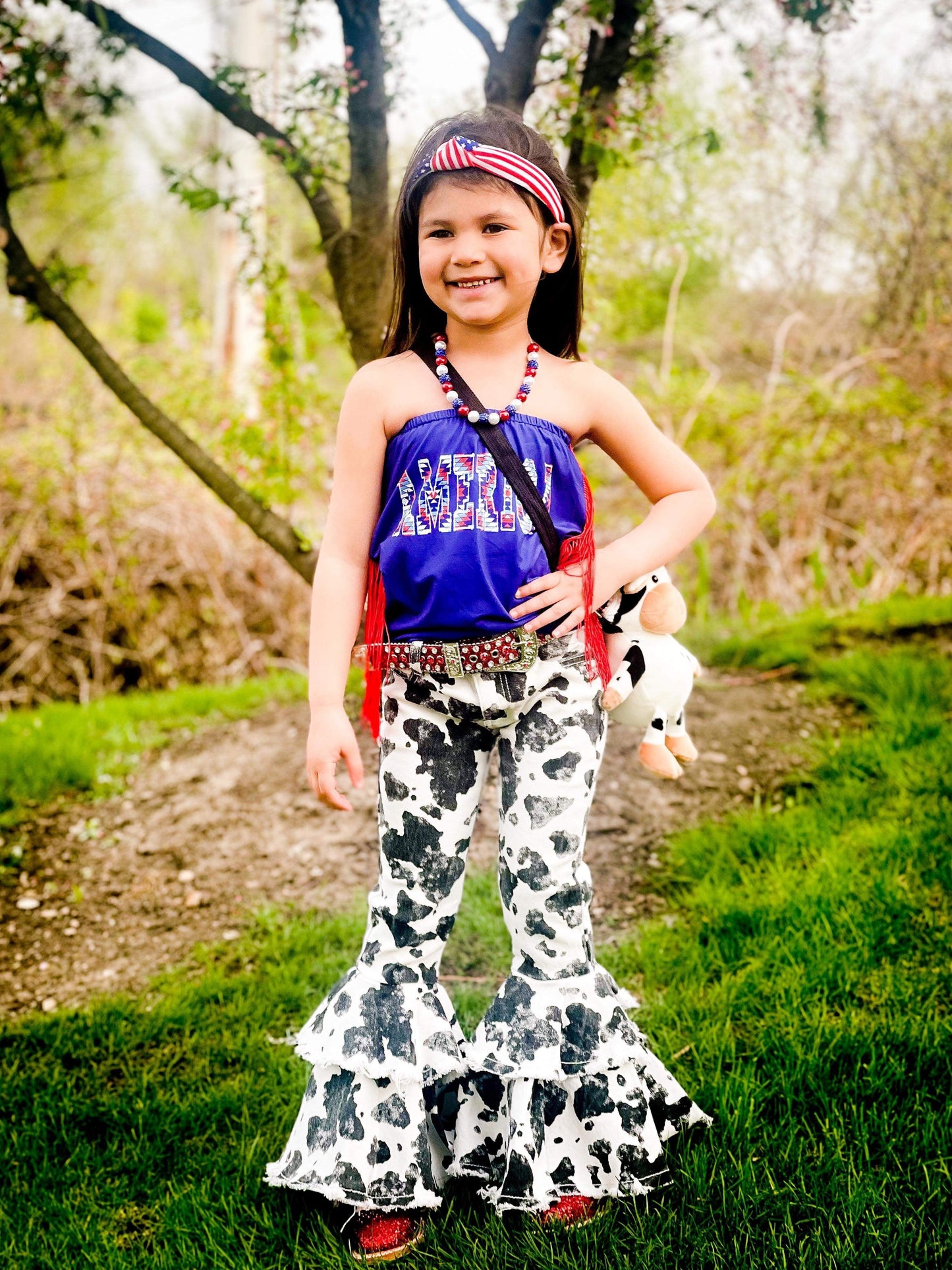 Black Cow Print Rodeo Queen Jeans (FINAL SALE)