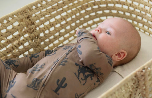 Dusty Cowboys Bamboo Zip Pajamas