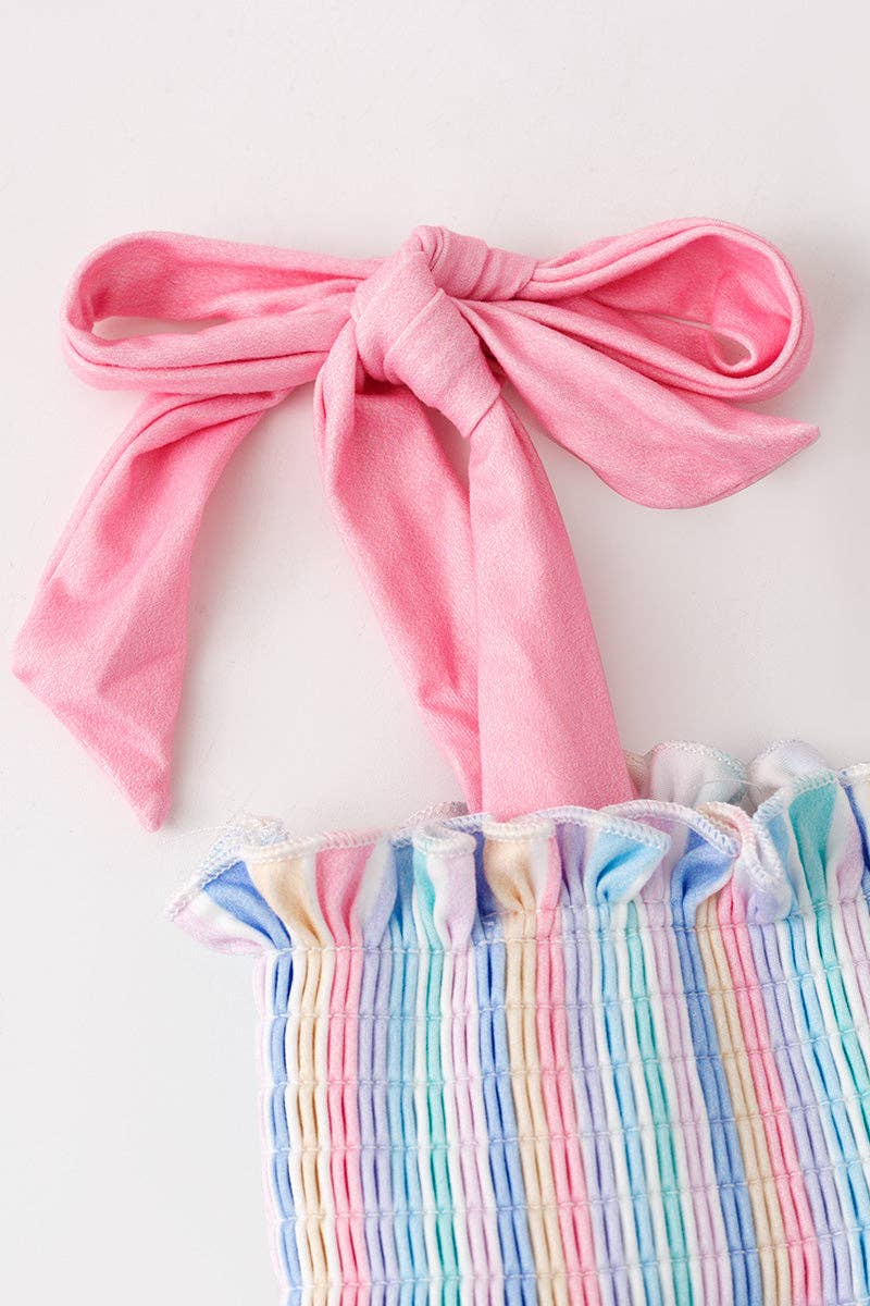 Pastel Stripe tiered bodysuit. RPG64275 SOL: 6-12M